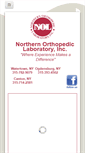 Mobile Screenshot of northernorthopediclaboratory.com